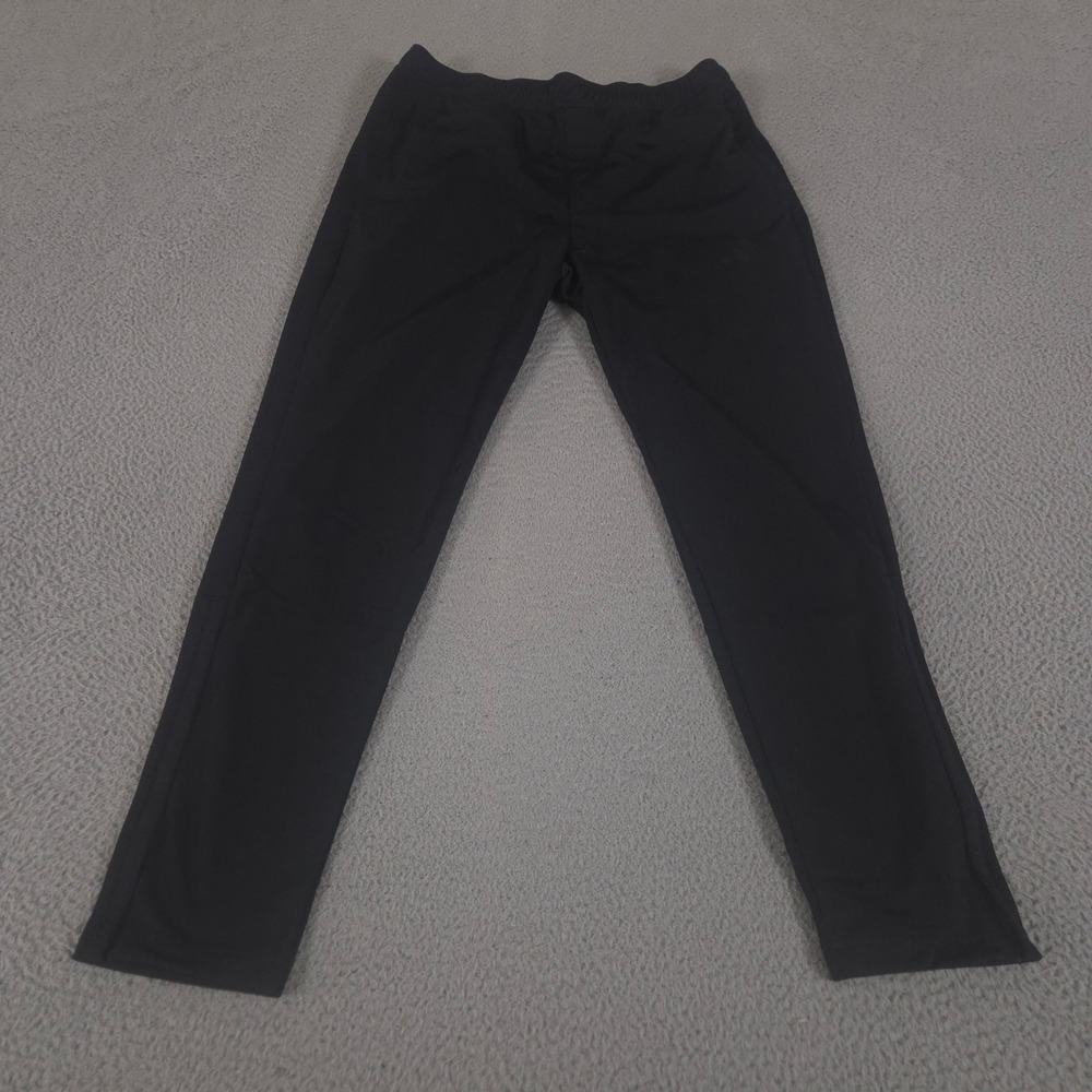 Adidas Pants Mens Large Black 3-Stripes Tricot Regular Tapered Track Joggers